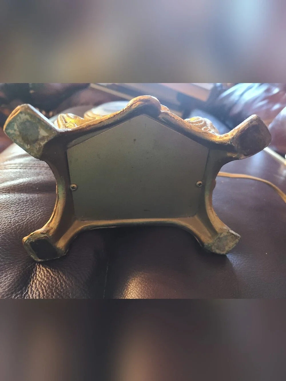 Vintage United Clock Corp Electric Model 82 Cast Metal Mantle Clock - Working
